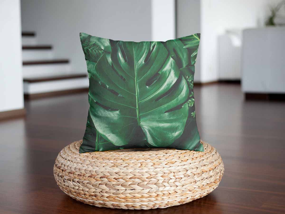 Coussin de santé avec plante Monstera