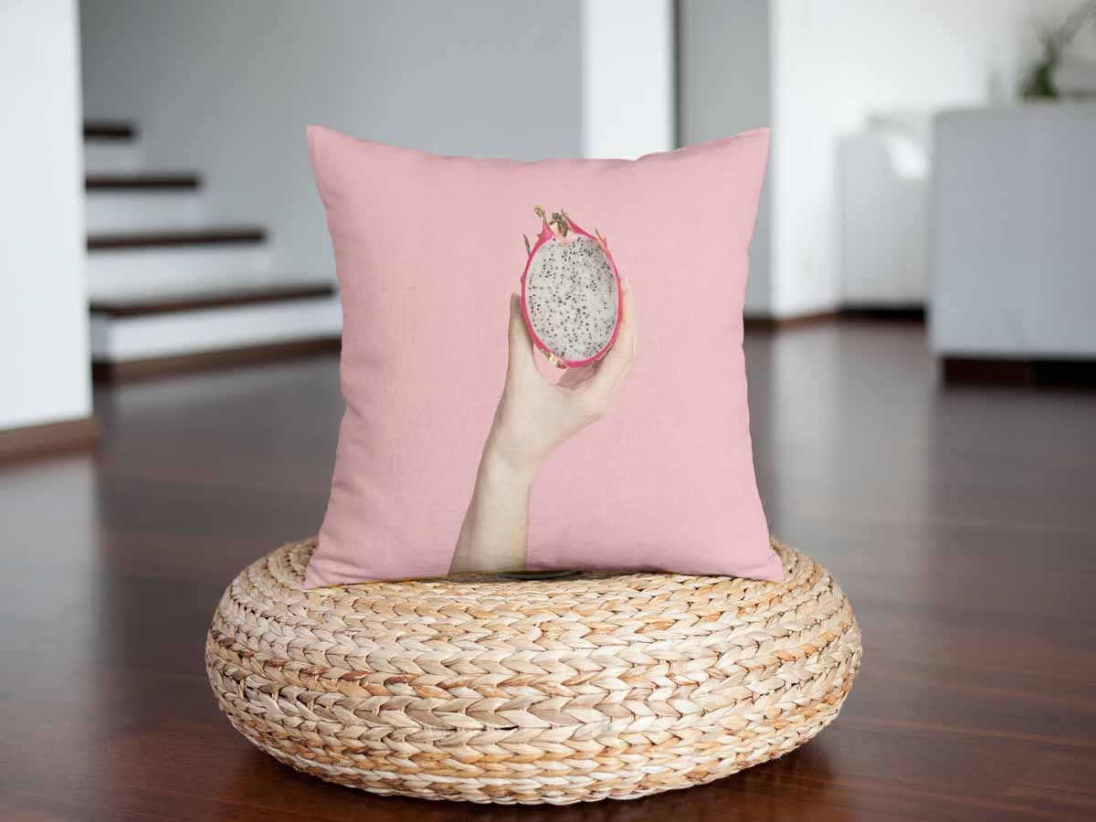 Health pillow pink with dragon fruit