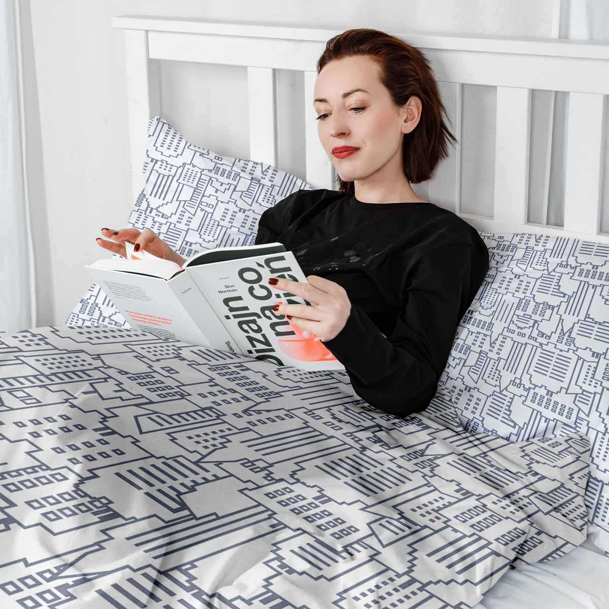Therapy blankets bedding set white New York