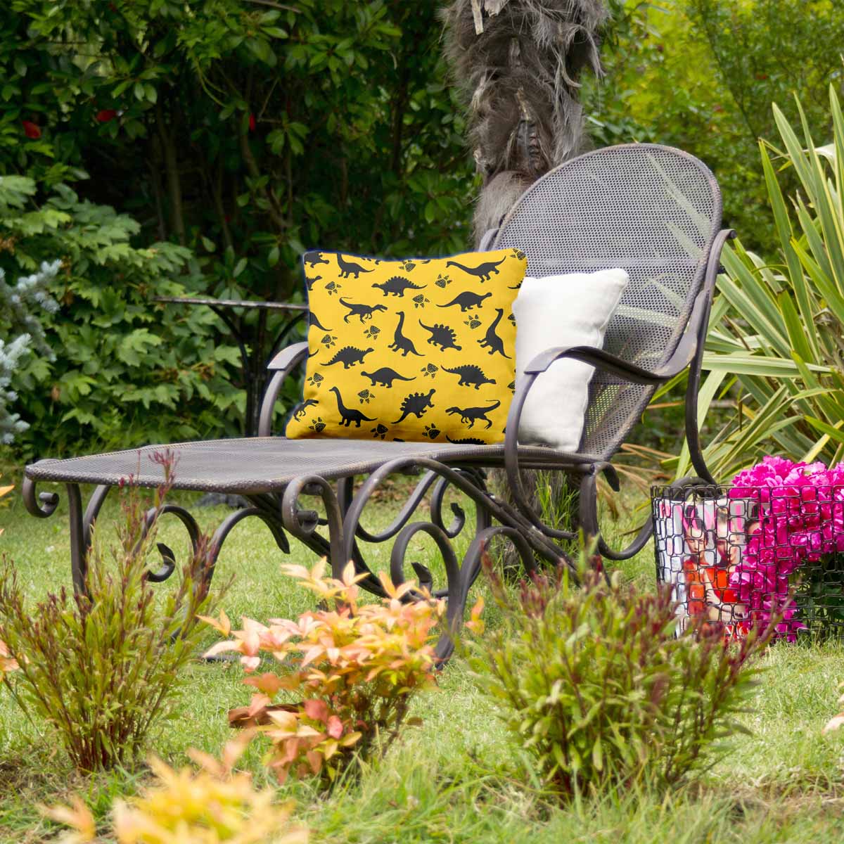 Health Pillow Yellow with Dino