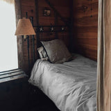 Original therapy blanket - cotton cover white with delicate flowers