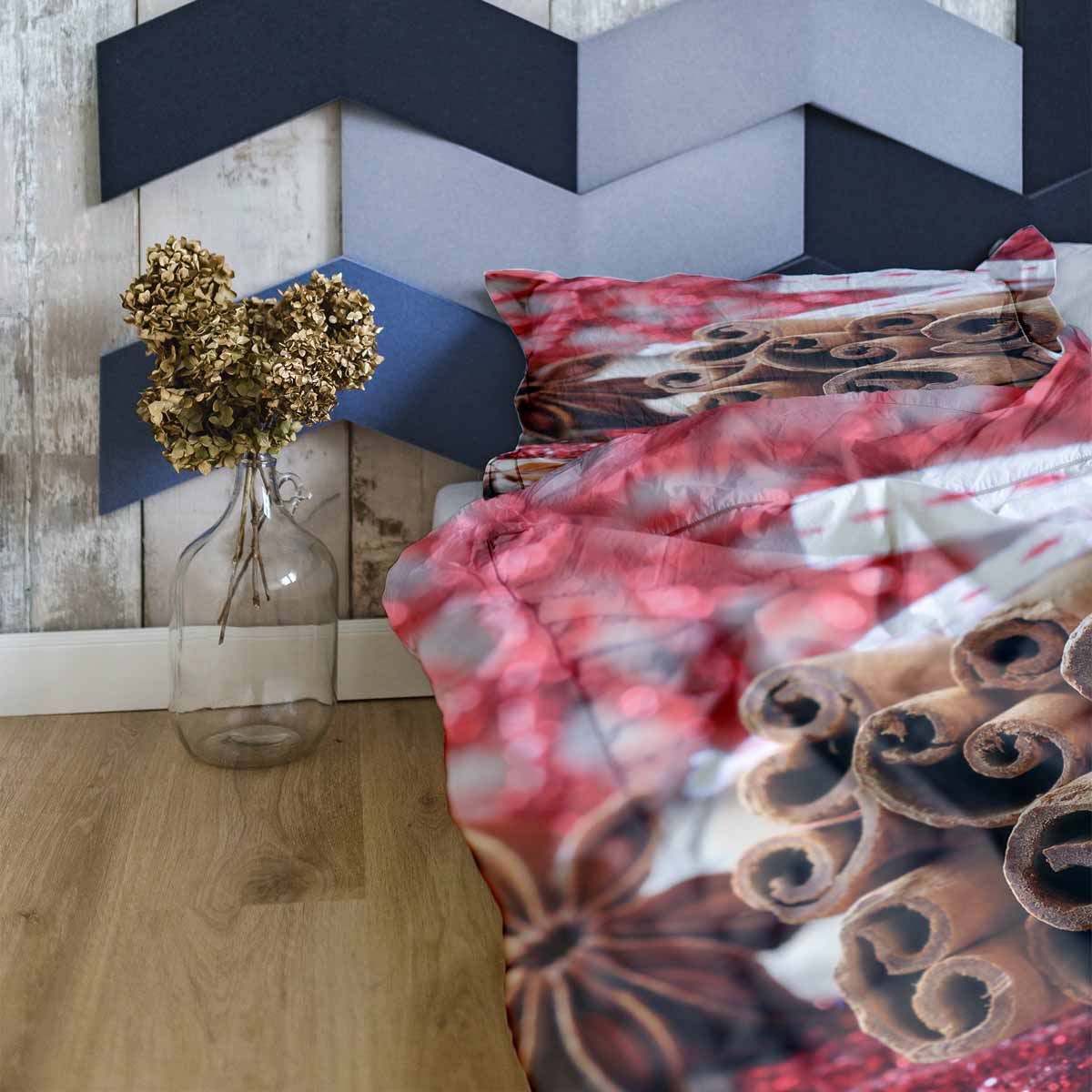 Couverture thérapeutique originale - Housse en coton avec bâtons de cannelle