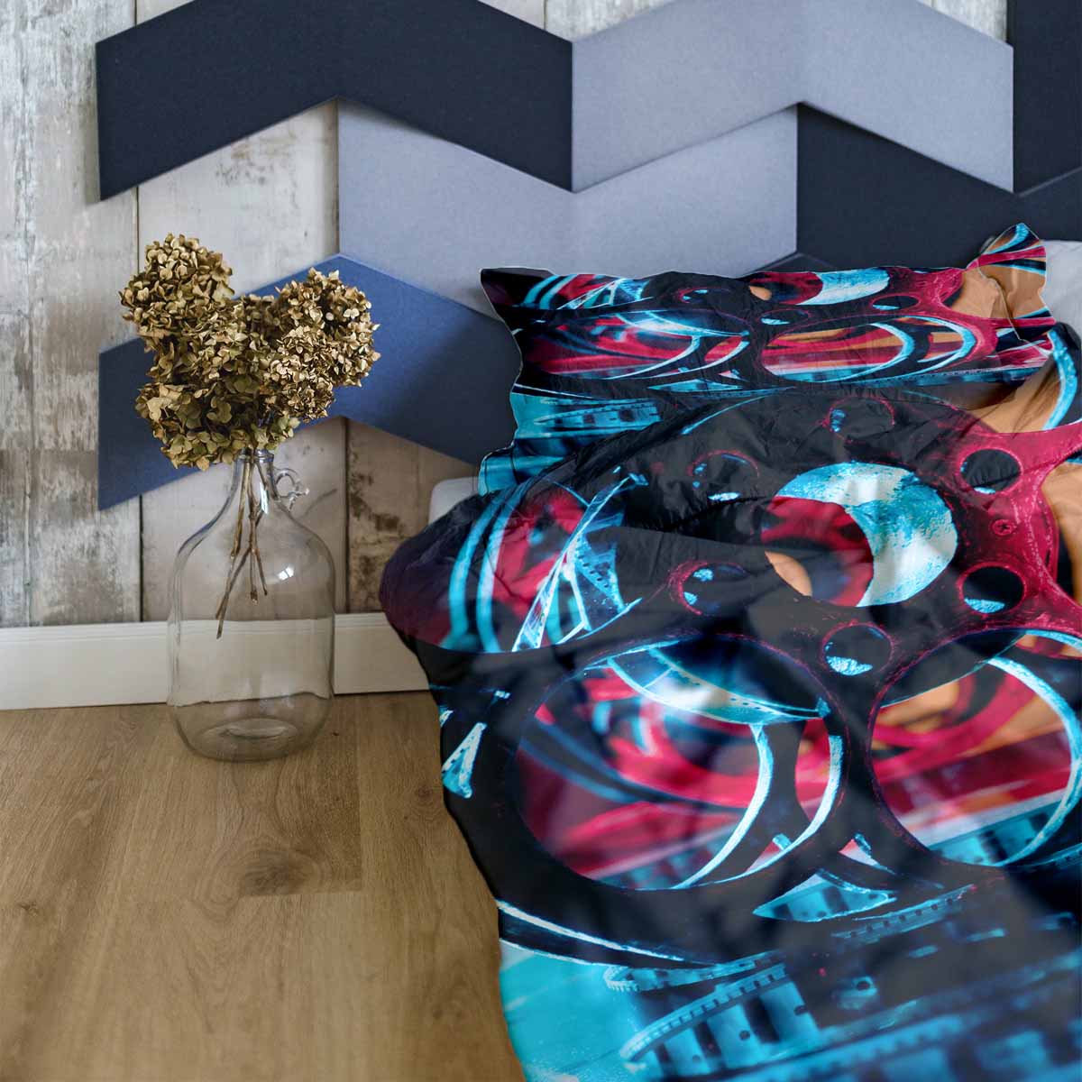 Therapy blankets bedding set with clockwork