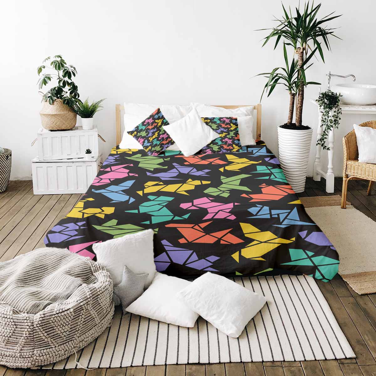 Couverture thérapeutique originale - Housse en coton Origami Chien
