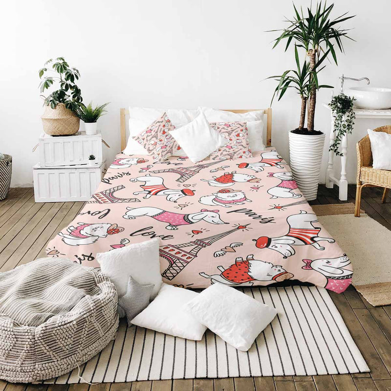 Therapy blanket and bedding set: Dog in Paris