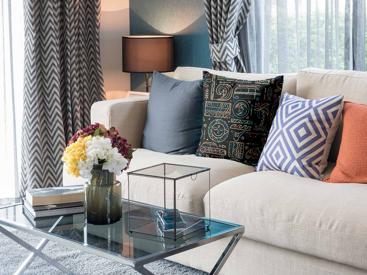 Coussin de santé avec motif hawaïen vert