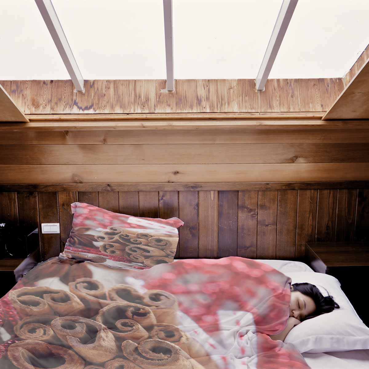 Therapy blankets bedding set with cinnamon sticks