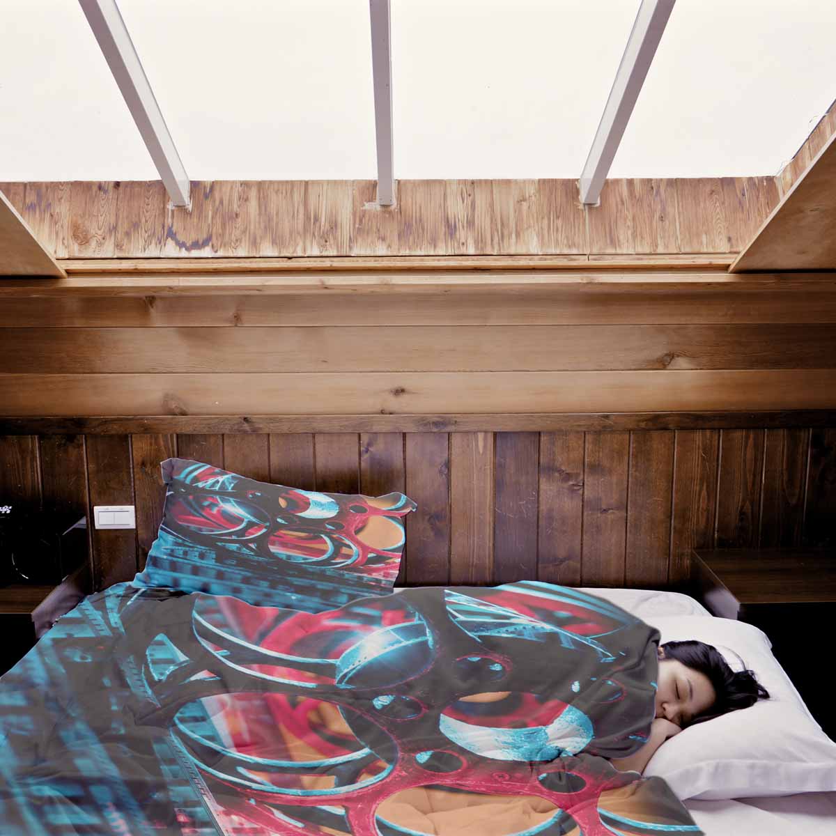 Therapy blankets bedding set with clockwork