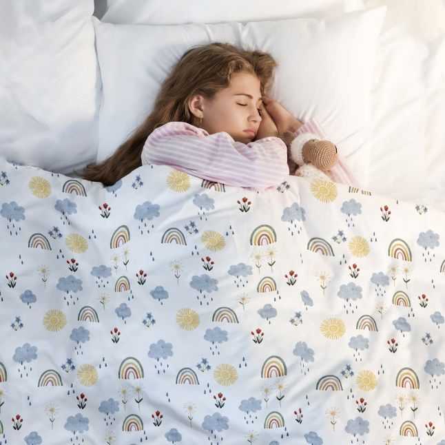 Original therapy blanket - cotton cover rainbow