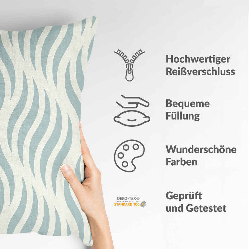 Health pillow abstract waves