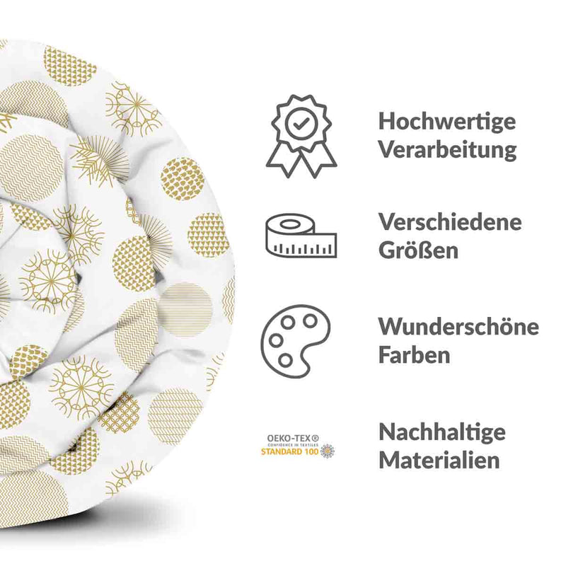 Original therapy blanket - cotton cover golden Christmas decoration