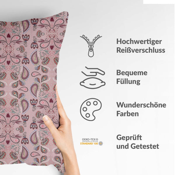Health pillow, pink mandala