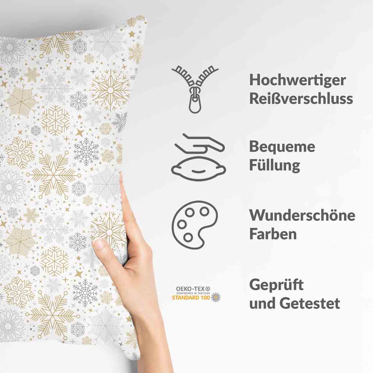 Coussin de santé tempête de neige claire