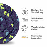 Original therapy blanket - cotton cover dark blue with arrows