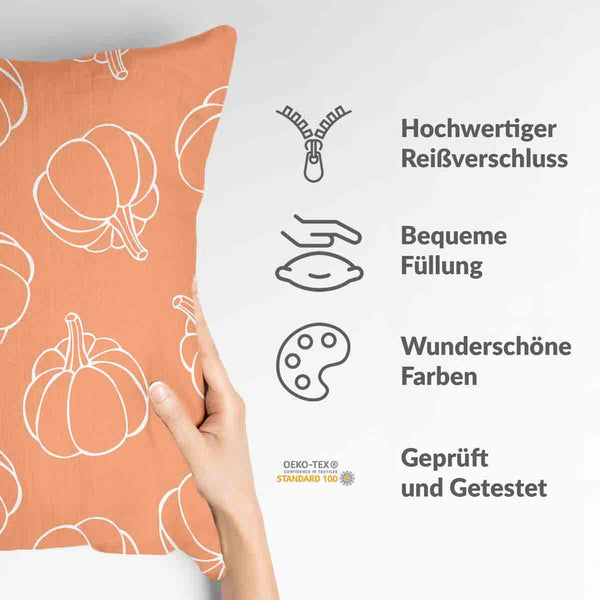 Health pillow orange with pumpkin