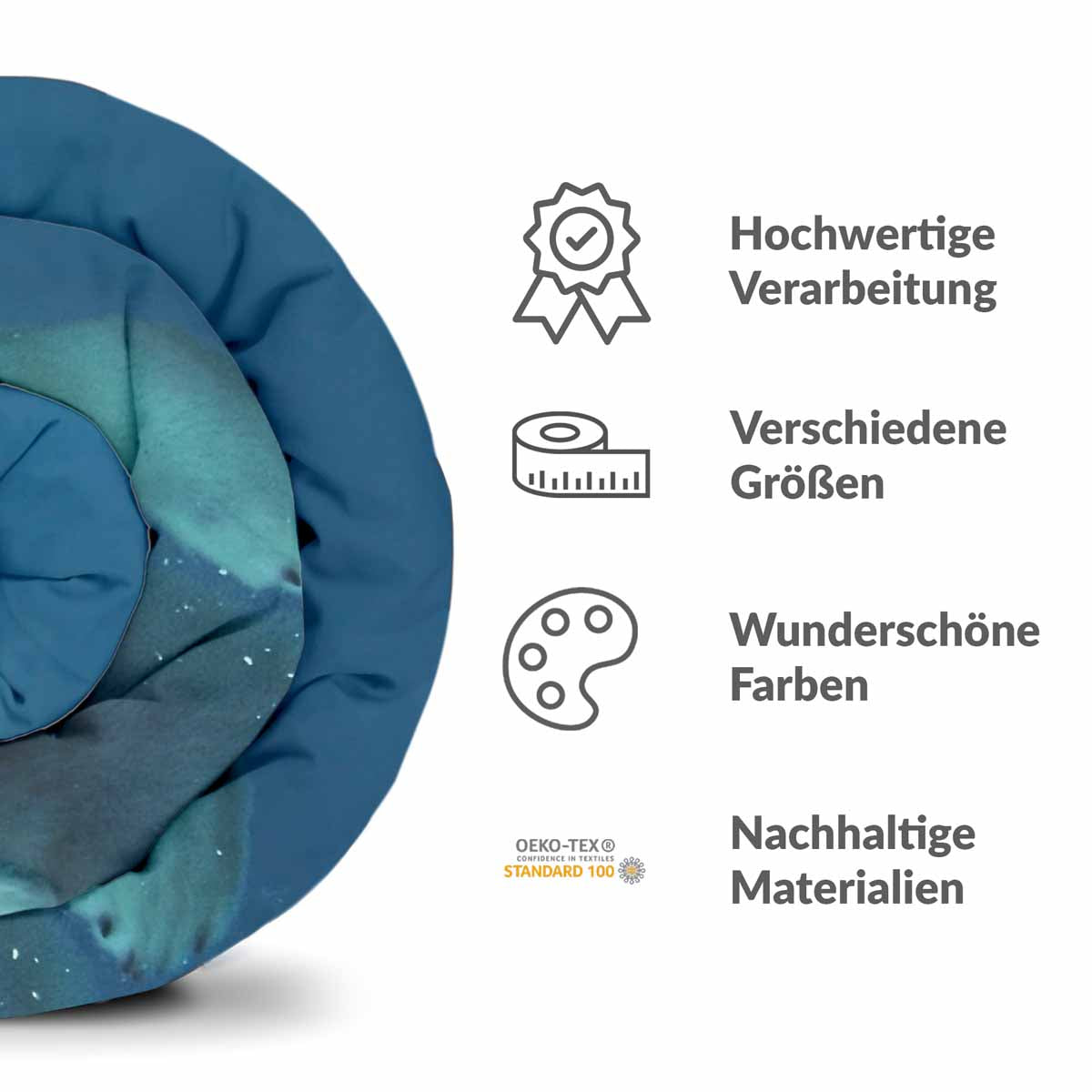 Therapy blankets bedding set blue with polar bear