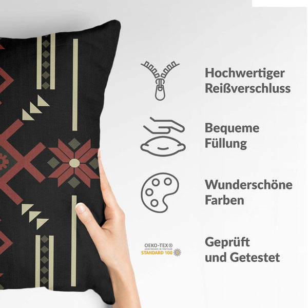 Health pillow with a large snowflake