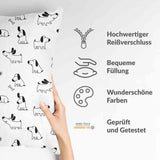 White health pillow with dogs