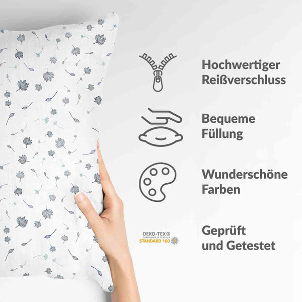 Health pillow with flying leaves