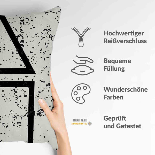Health pillow, white, Dalgona shapes