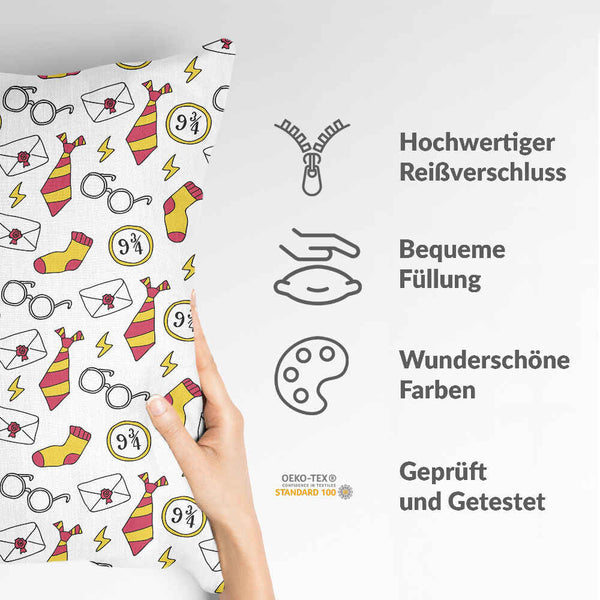 Health pillow white magic school
