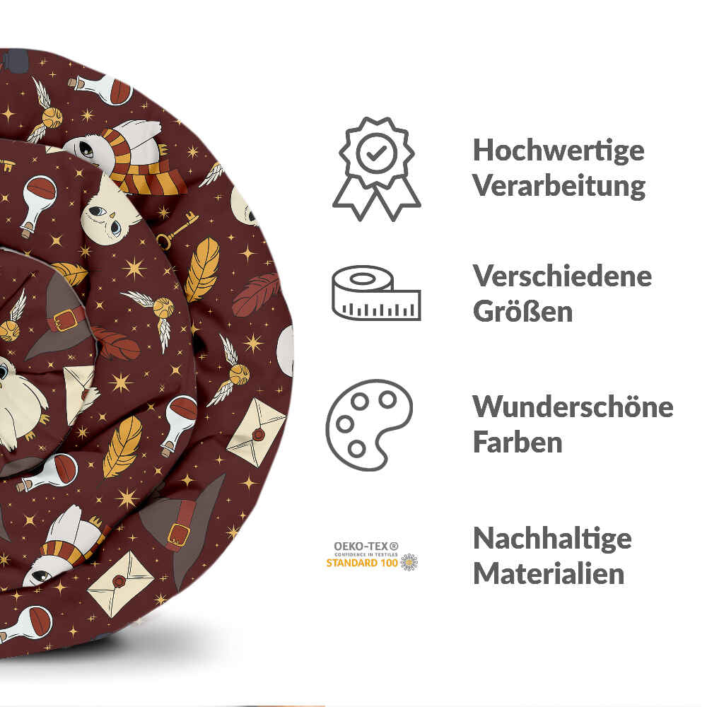 Couverture thérapeutique originale - Housse en coton marron Hedwig