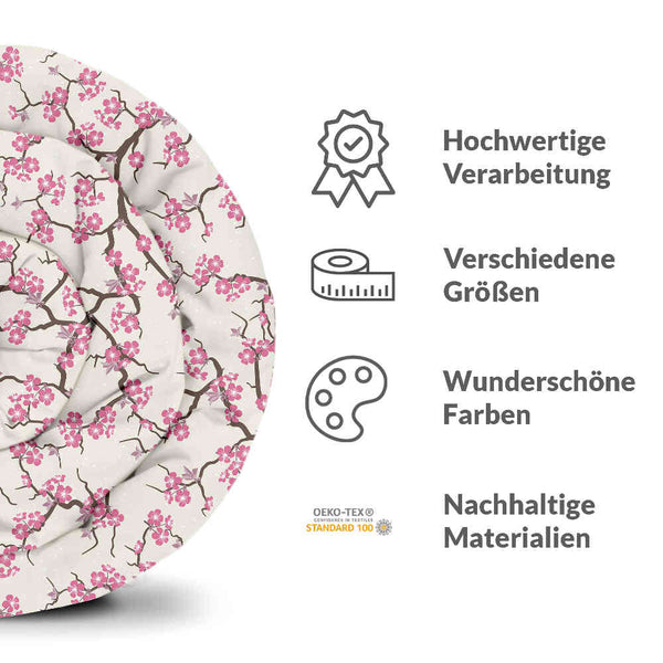 Original therapy blanket - cotton cover Japanese cherry blossom
