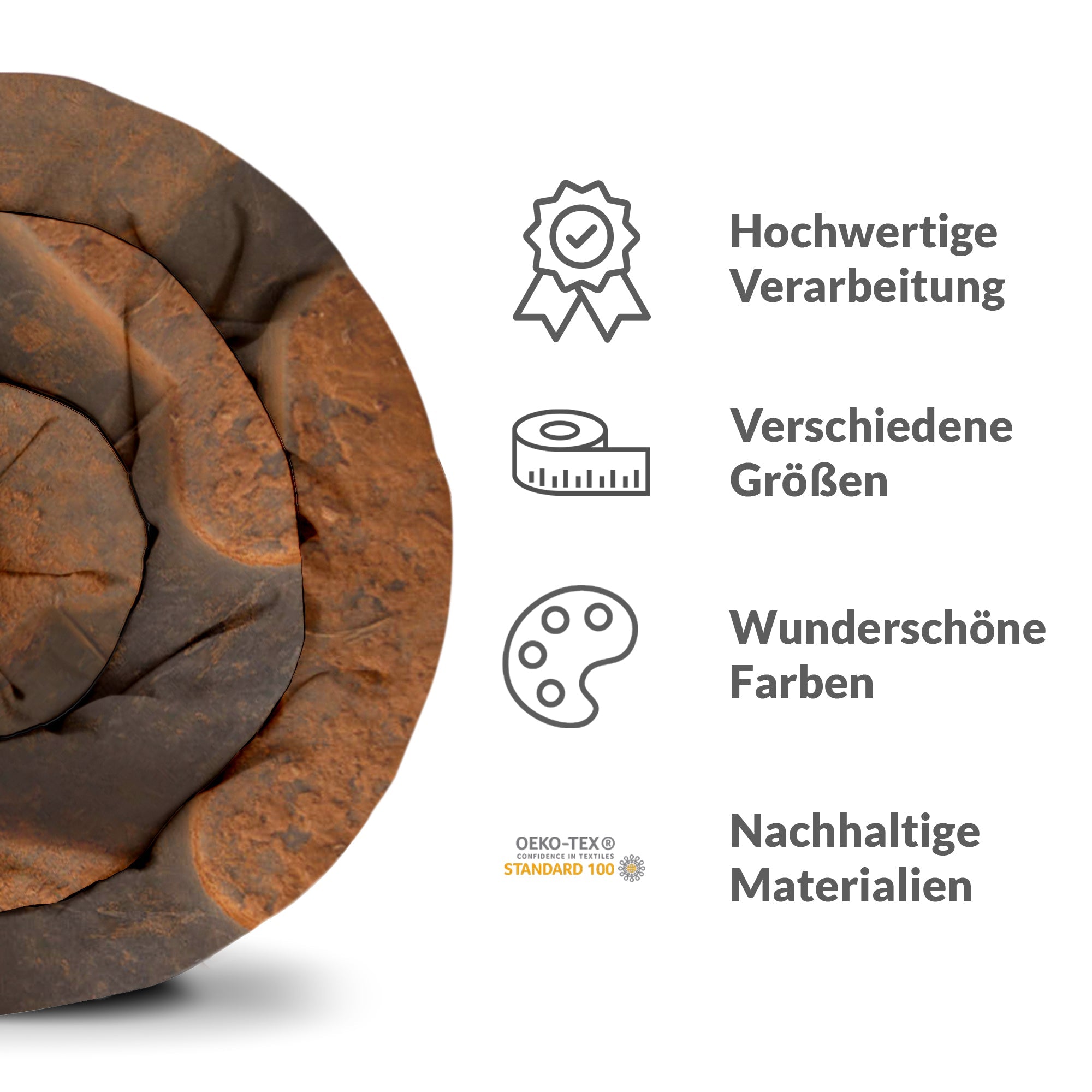 Ensemble de literie avec couverture thérapeutique Terre brune