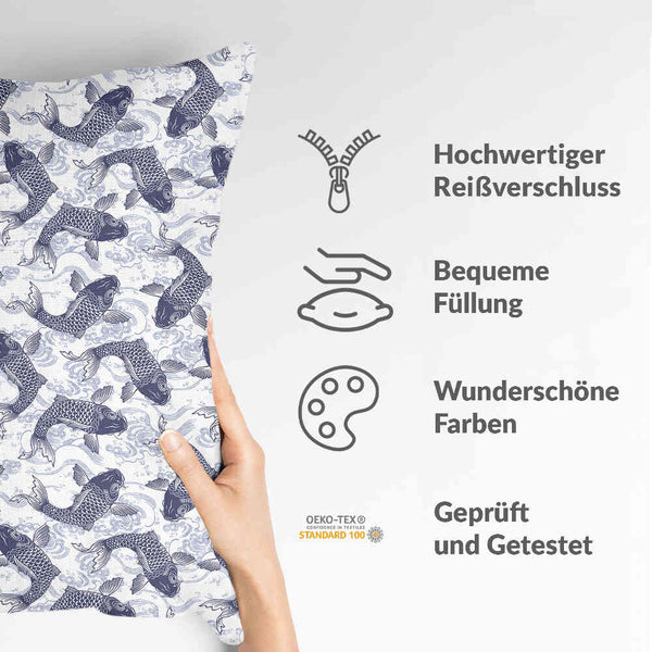 Health pillow blue kois
