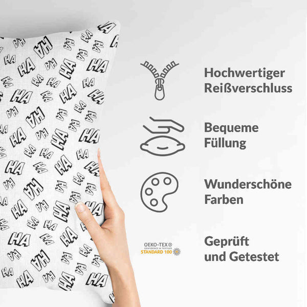 Health Pillow White Ha Ha