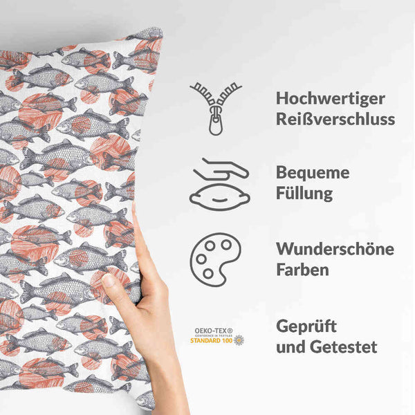 Health pillow gray fish