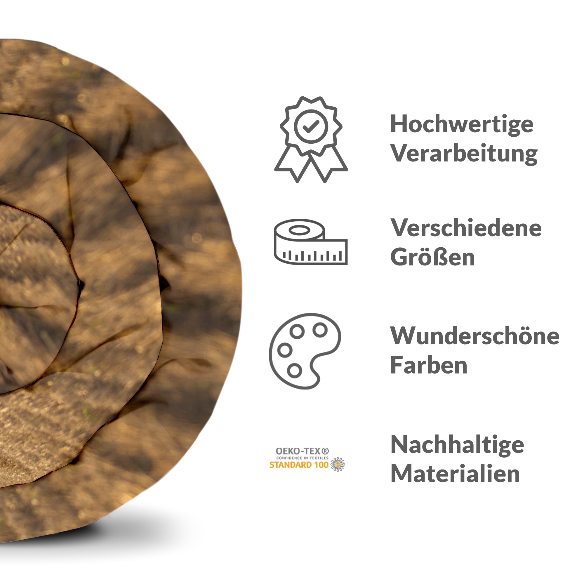 Therapy blankets bedding set brown field