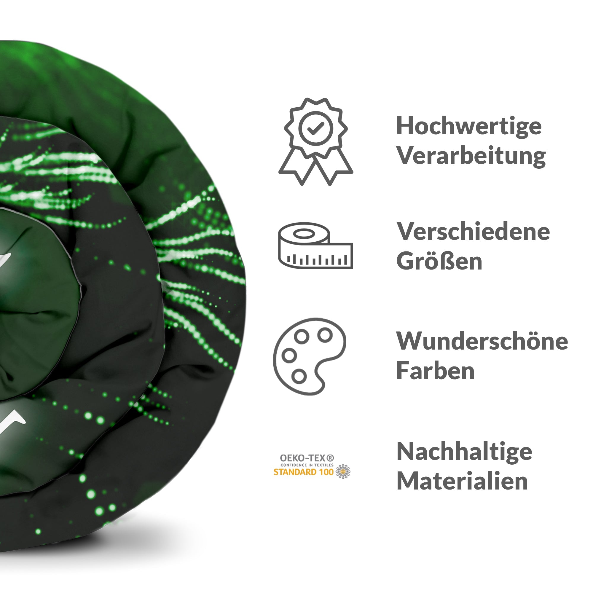 Couverture thérapeutique originale - Housse en coton verte The Matrix