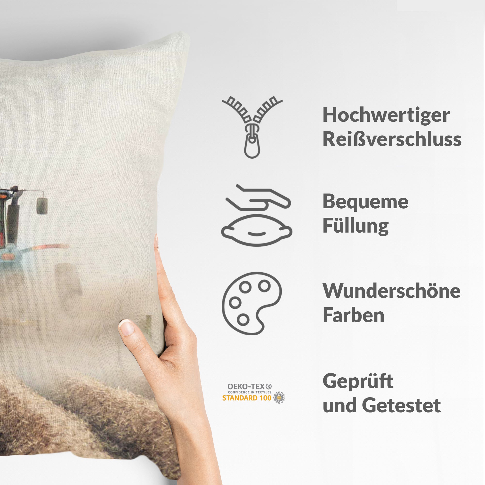 Coussin de santé Tracteur en action