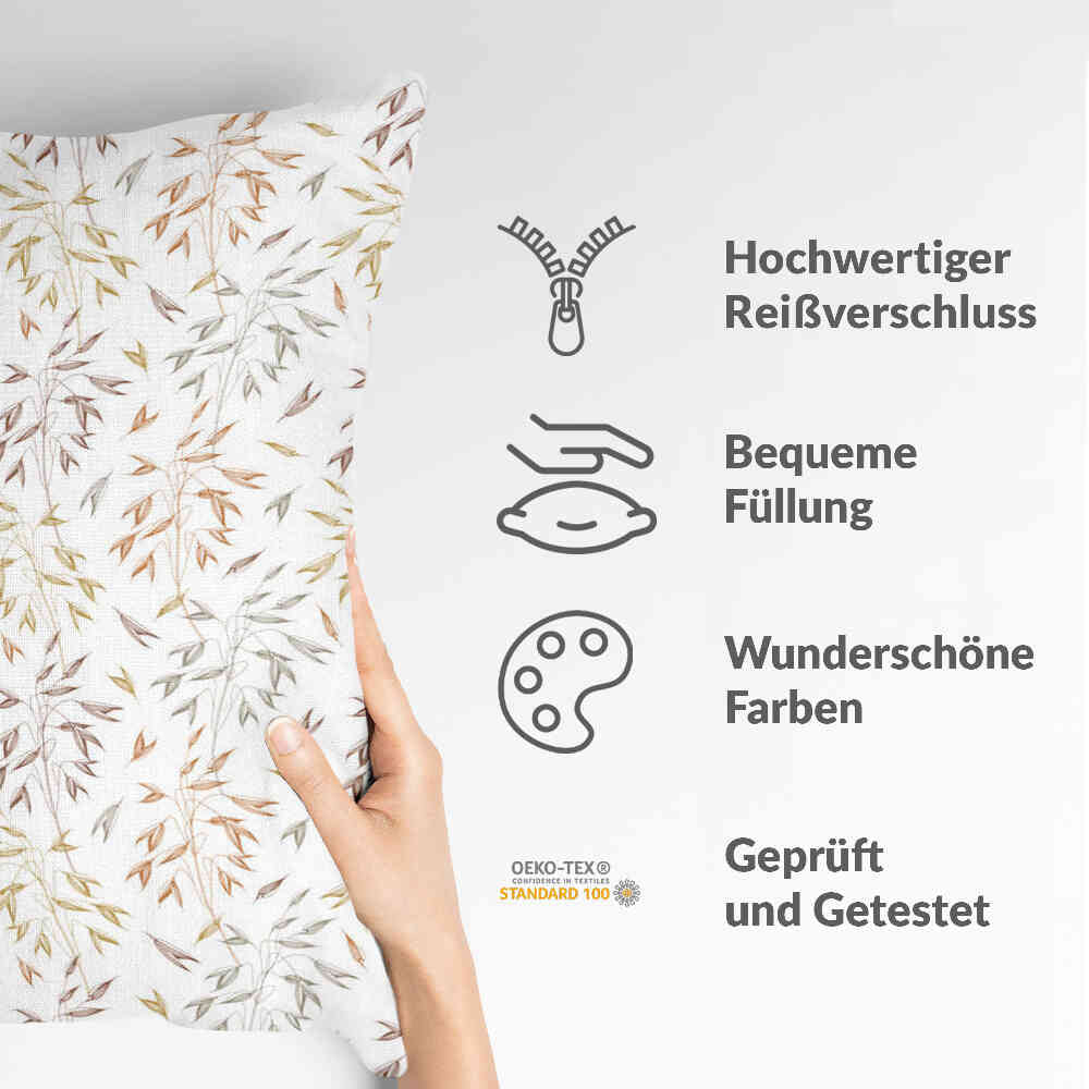 Coussin de santé avec de délicates branches colorées