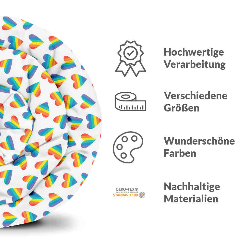 Ensemble de literie avec couverture thérapeutique LOVE IS LOVE