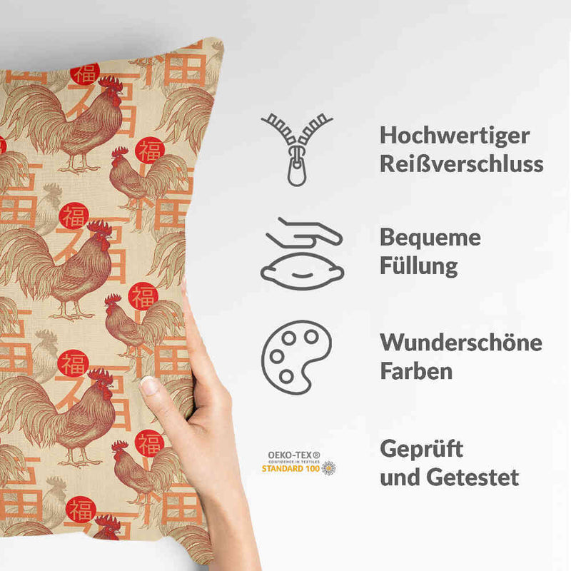 Health pillow Chinese rooster