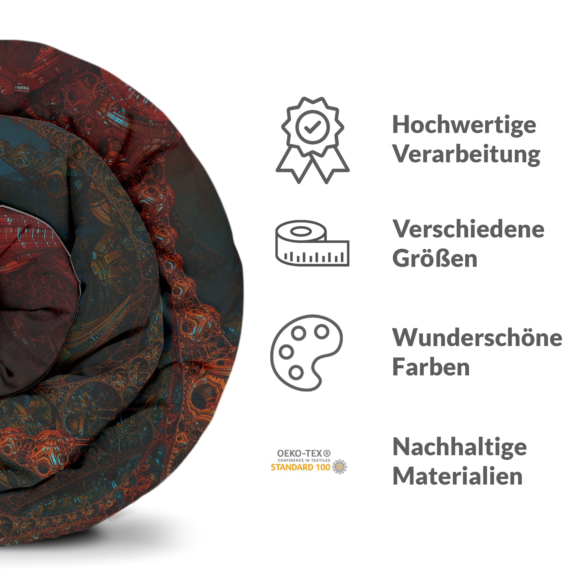 Original therapy blanket - cotton cover with Chinese inscription