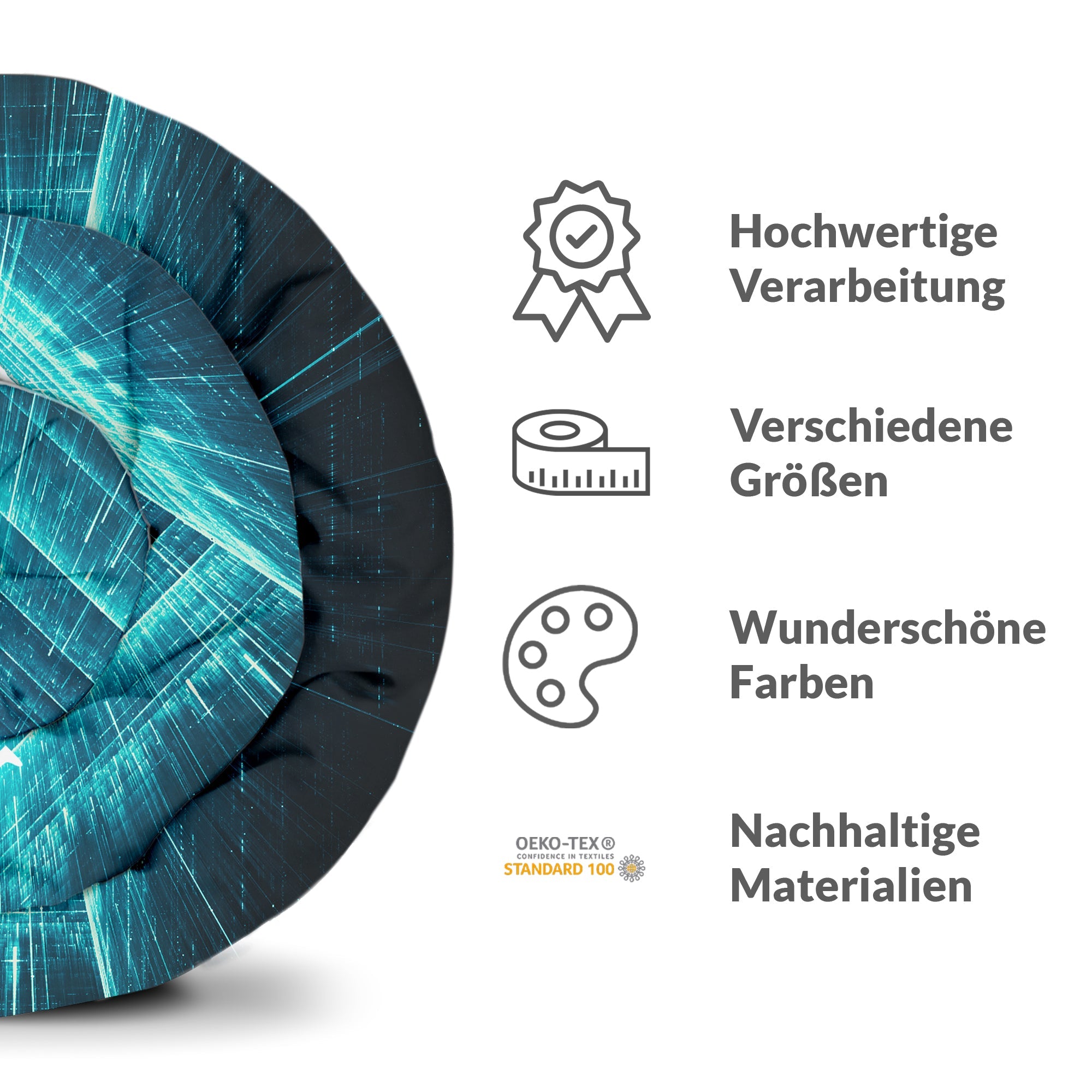 Couette de thérapie Ensemble de literie Bleu Matrix