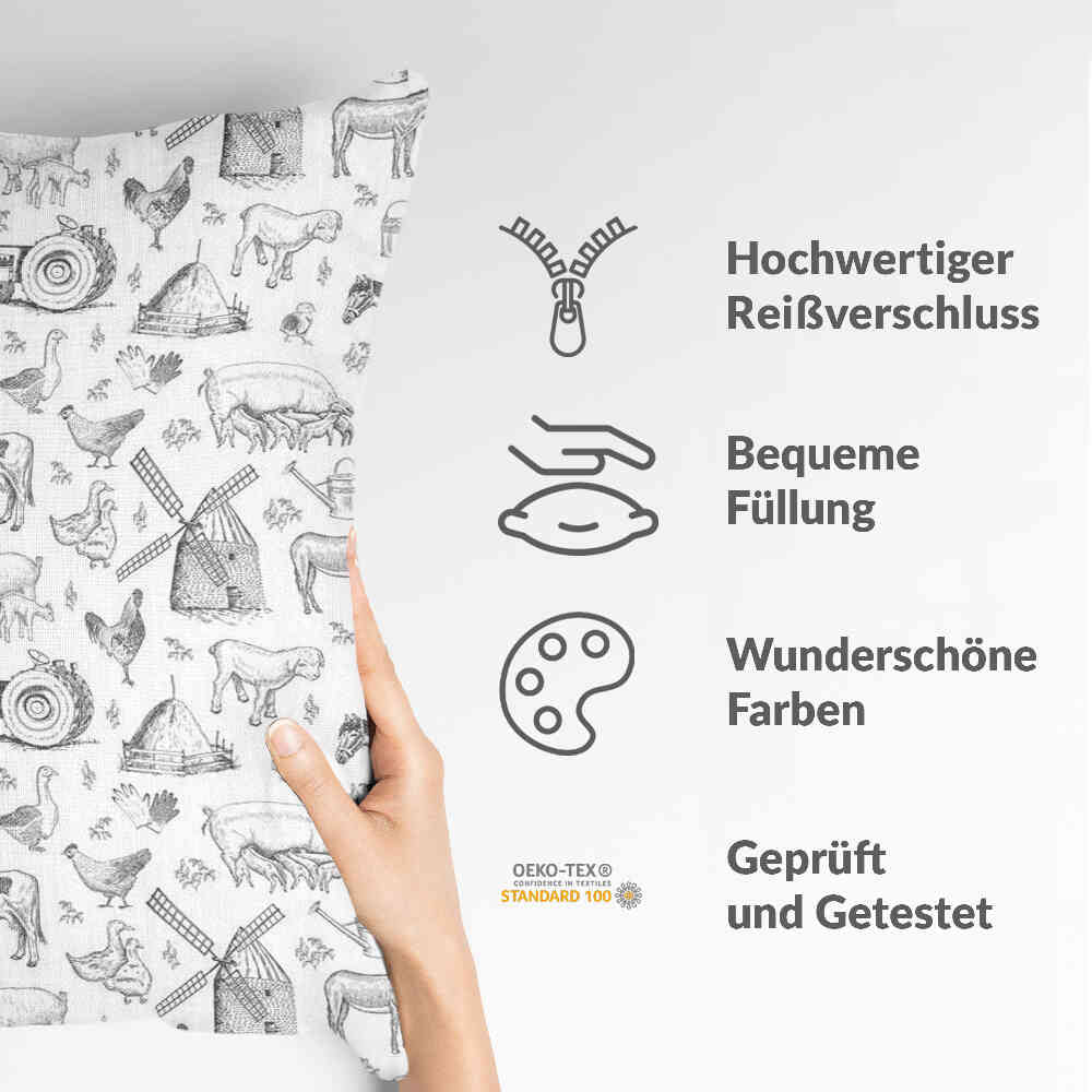 Coussin de santé gris ferme