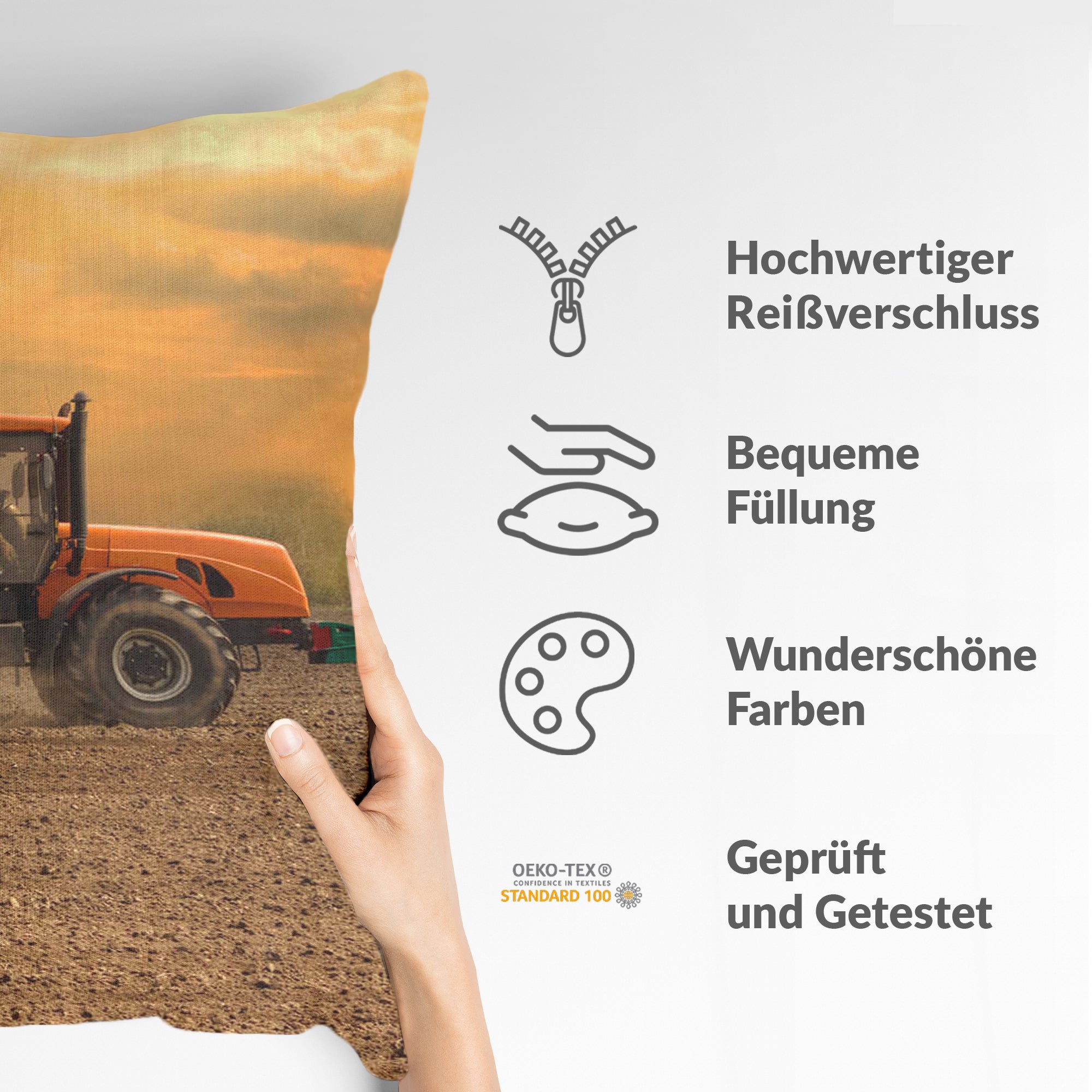 Coussin de santé tracteur avec remorque