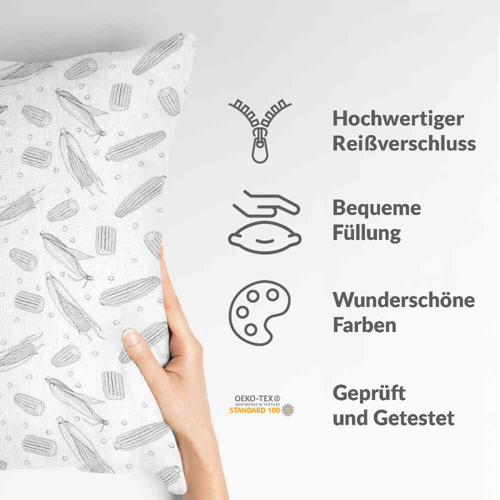 Health pillow gray corn cob