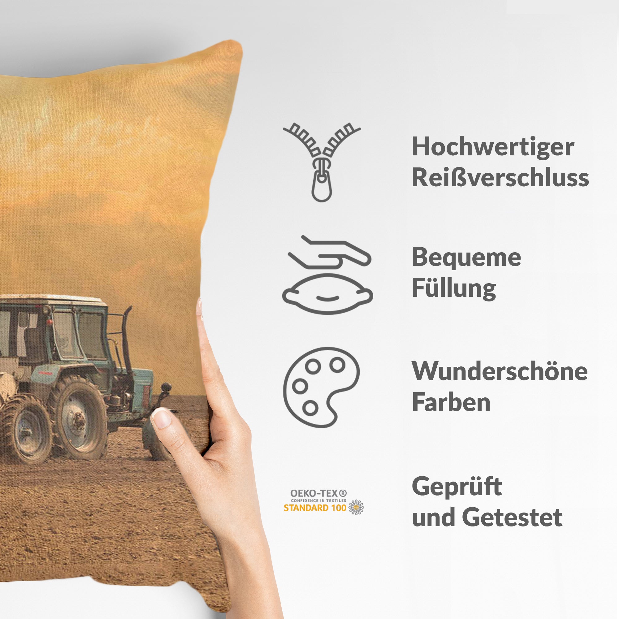 Health Pillow Two Tractors
