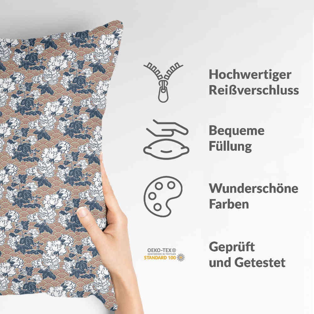 Health pillow with blossoms