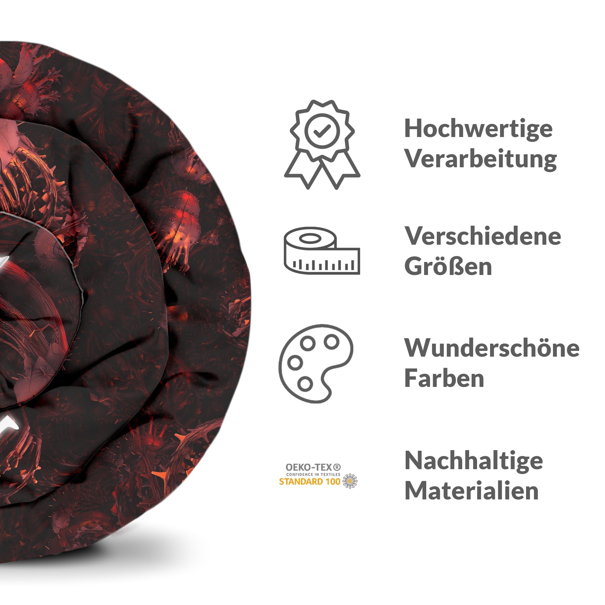 Couverture thérapeutique originale - Housse en coton rouge Inscription The Matrix