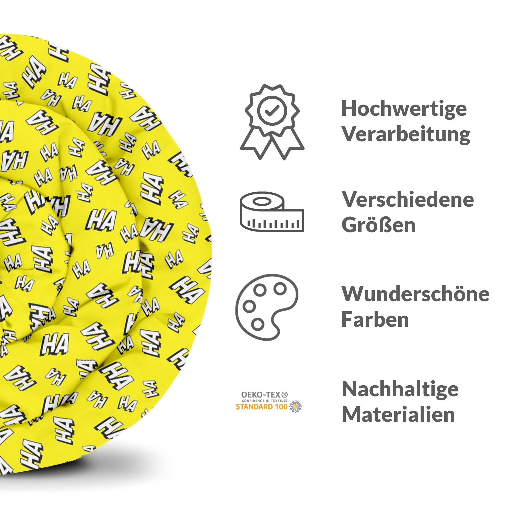 Couette de thérapie Ensemble de literie Jaune Ha Ha