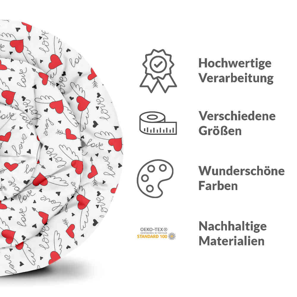 Therapy blankets bedding set Love gives wings