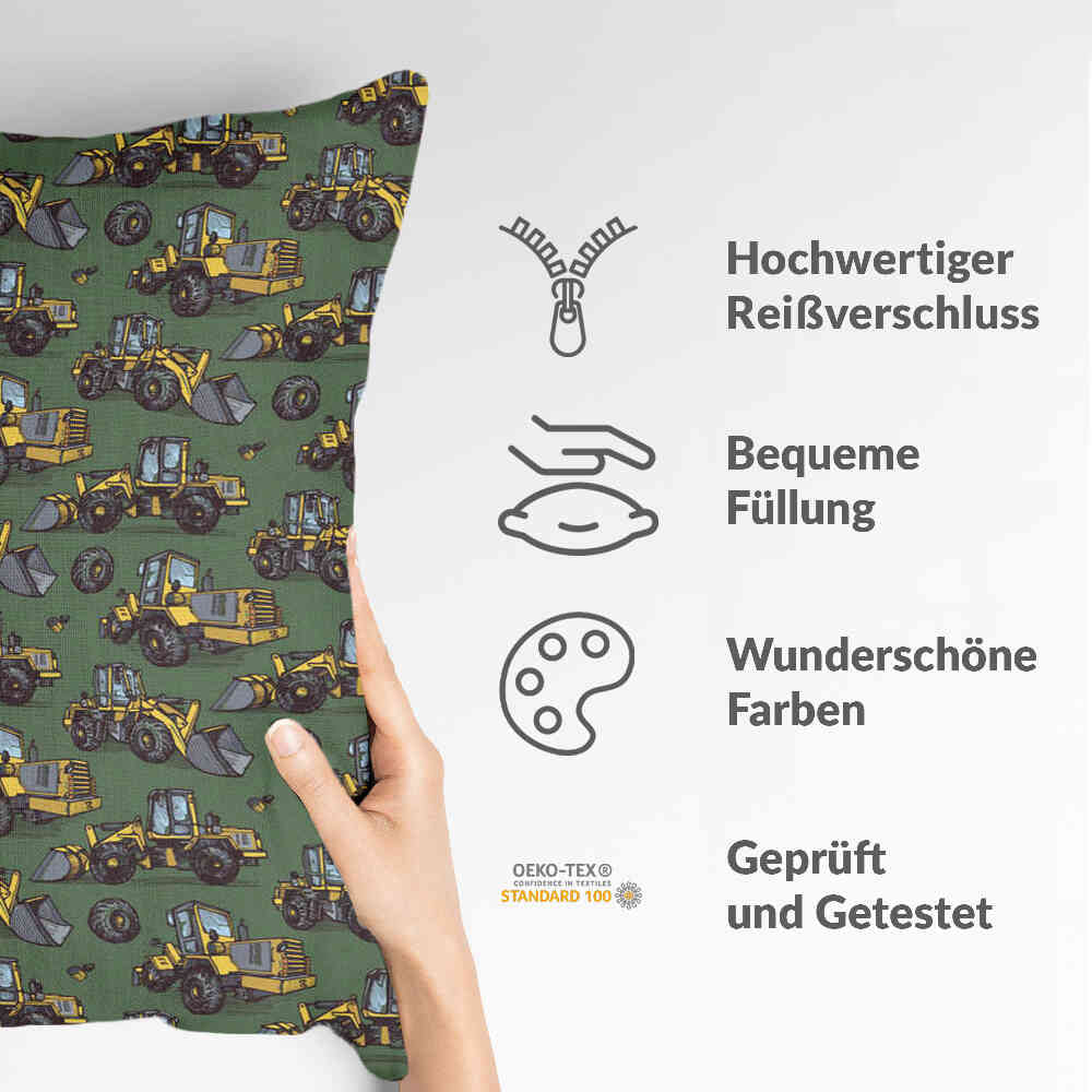 Coussin de santé vert tracteur