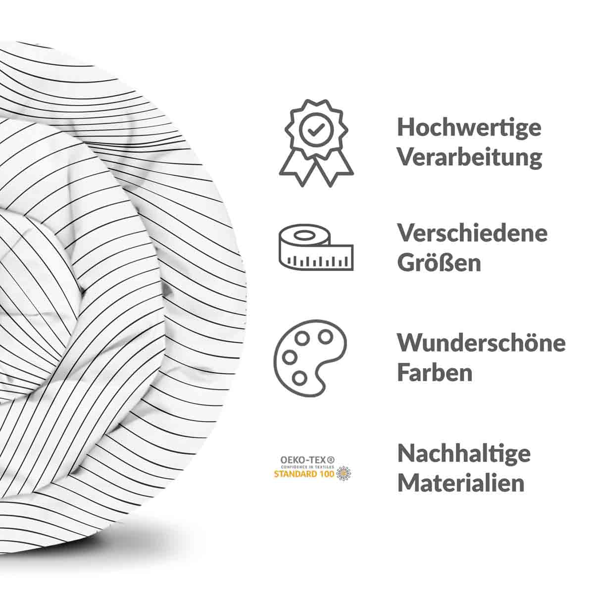 Therapy blankets bedding set black radio waves