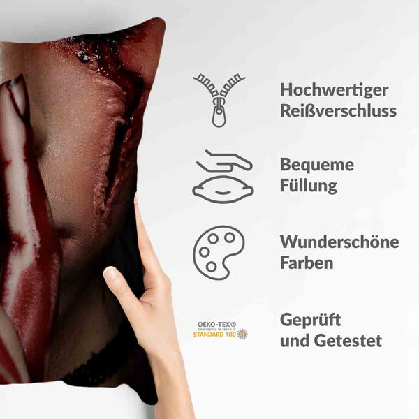 Health pillow Halloween face